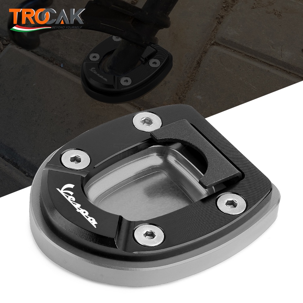 For Vespa gts GTV 300 HPE 2019-2022 2021 Motorcycle Kickstand Foot Side Stand Enlarge Extension Pad 