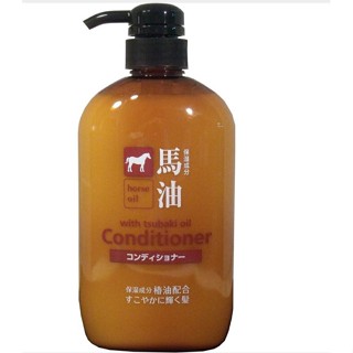 ครีมนวดผมน้ำมันม้าผสมน้ำมันคามีเลีย 600 ml.Horse oil conditioner blended with camellia oil