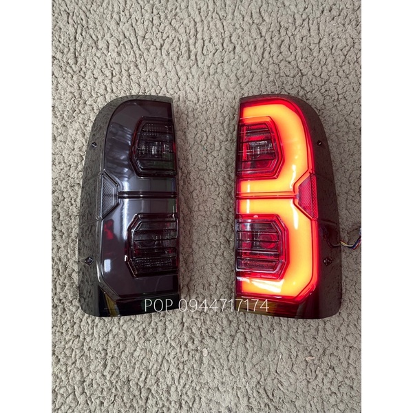 ไฟท้าย ไฟท้ายแต่ง vigo วีโก้ led ลาย เลข3 Bar Revo tail lamp vigo led bar vigo smartcab vigochamp