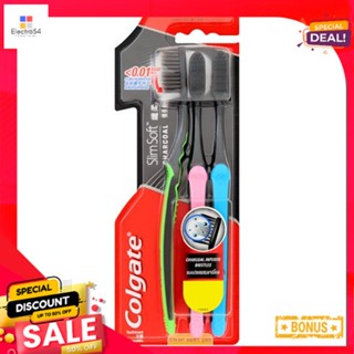 คอลเกตแปรงสีฟันสลิมซอฟท์ชาร์โคลP.3COLGATE SLIM SOFT CHARCOAL BRUSH P.3