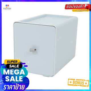 กล่องลิ้นชักเล็ก STACKO CUBE L 13.3x21x15.3 ซม. สีเทาMINI DRAWER STACKO CUBE L 13.3x21x15.3CM GREY