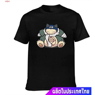 cdpo เสื้อยืดลำลอง Snorlax Naruto Men Shirt Anime Tees Short Sleeve T-Shirt Tops Popular T-shirts