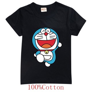 Doraemon 3D Boys Girls Funny Lovely T-shirt Summer O Round Short Sleeve Baby Clothing Cartoon Doraon Tee Toddler Pink Sh