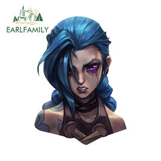 Earlfamily สติกเกอร์ ลายกราฟิก League of Legends Video Game Jinx ขนาด 13 ซม. x 9.3 ซม. สําหรับติดตกแต่งรถยนต์ แล็ปท็อป เซิร์ฟบอร์ด