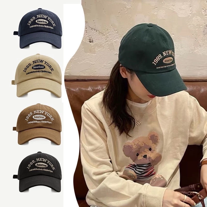 ผ้าฝ้าย 100% หมวกแก๊ปเบสบอล ปัก 1989NEW York American(มี 7สี)