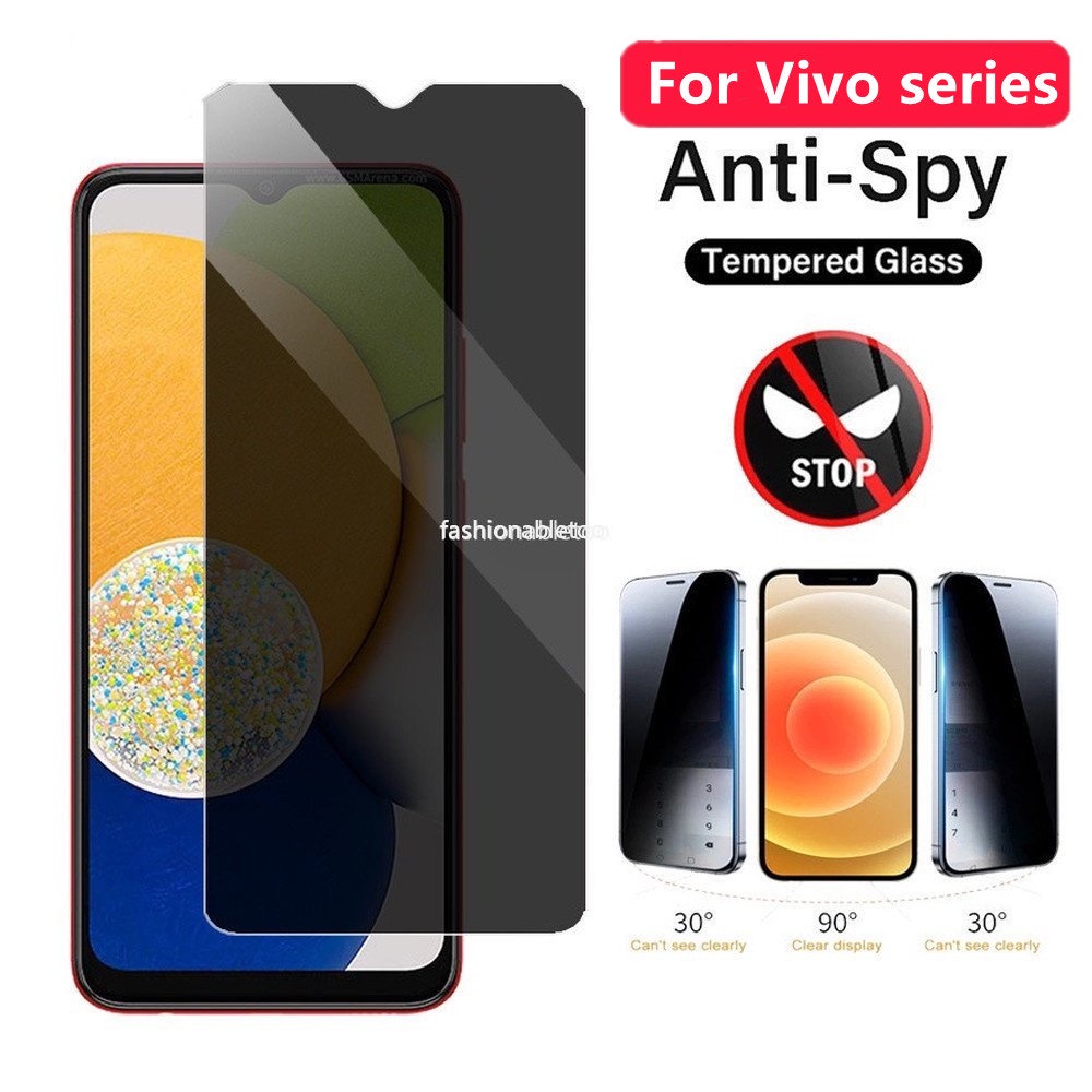 ฟิล์มกระจกนิรภัยกันรอยหน้าจอ กันแอบส่อง สําหรับ Vivo V25 pro V25pro V25E V 25 Y35 Y22s Y16 Y02 Y02s 