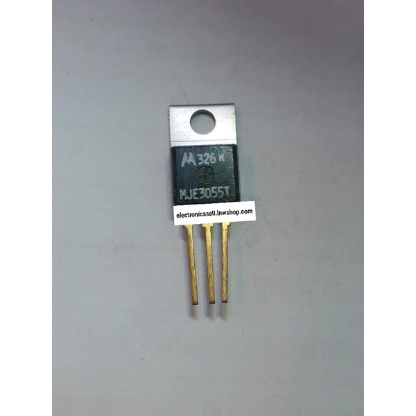 MJE3055T ยี่ห้อ MOTO LOLA ขาทอง ของแท้ MJE 3055 T TRANSISTOR ทรานซิสเตอร์ ตัวถัง TO-220 อุปกรณ์ อะไห