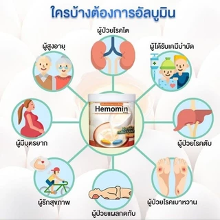 Hemomin 400 กรัม ฮีโมมิน โปรตีนไข่ขาวชนิดผง ผงอัลบูมินจากไข่ขาวของไข่ไก่