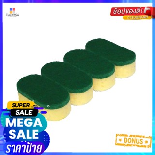 รีฟิลฟองน้ำพร้อมใยขัด VILEDA HANDI DISH 3x7.5นิ้วREFILL SCOURER SPONGE VILEDA HANDI DISH 3x7.5"