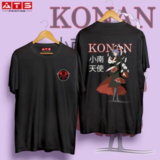 เสื้อคนอ้วน - เสื้อยืดสําหรับผู้ชายท็อปส์ซู Unisex นารูโตะ Akatsuki Konan ออกแบบสําหรับผู้ชายผู้หญิ