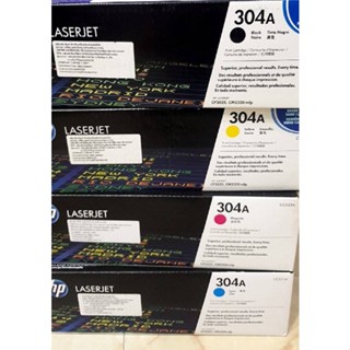 Hp 304A หมึกแท้ ชุดโทนเนอร์สี CM2320fxi CP2025dn แท้ประกันศูนย์ HP