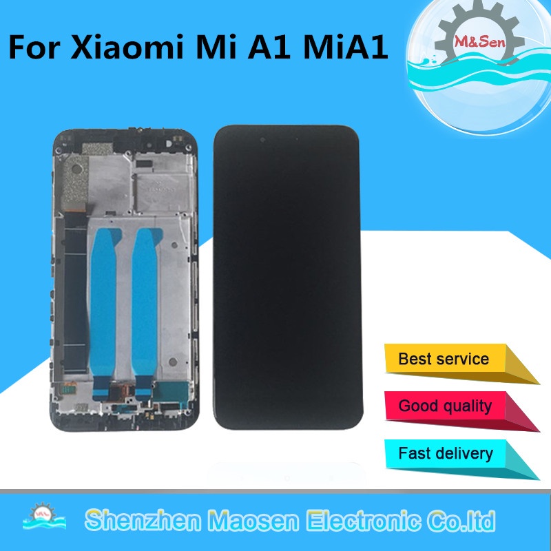 Original M&amp;Sen 5.5" For Xiaomi Mi A1 MiA1 LCD Screen Display Touch Screen Digitizer Frame For Xiaomi 5X Mi 5X M