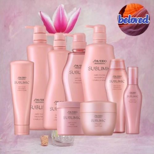 Shiseido Sublimic Airy Flow Shampoo/Treat/TreatThick/Mask/MaskThick/Refining Fluid/Sheer Oil ผลิตภัณฑ์ สำหรับผมชี้ฟู
