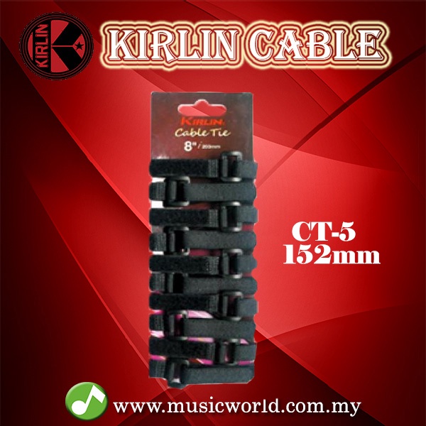 Kirlin CT-5-152 Cable Tie X 10 ไม่มีโลโก้สีดํา