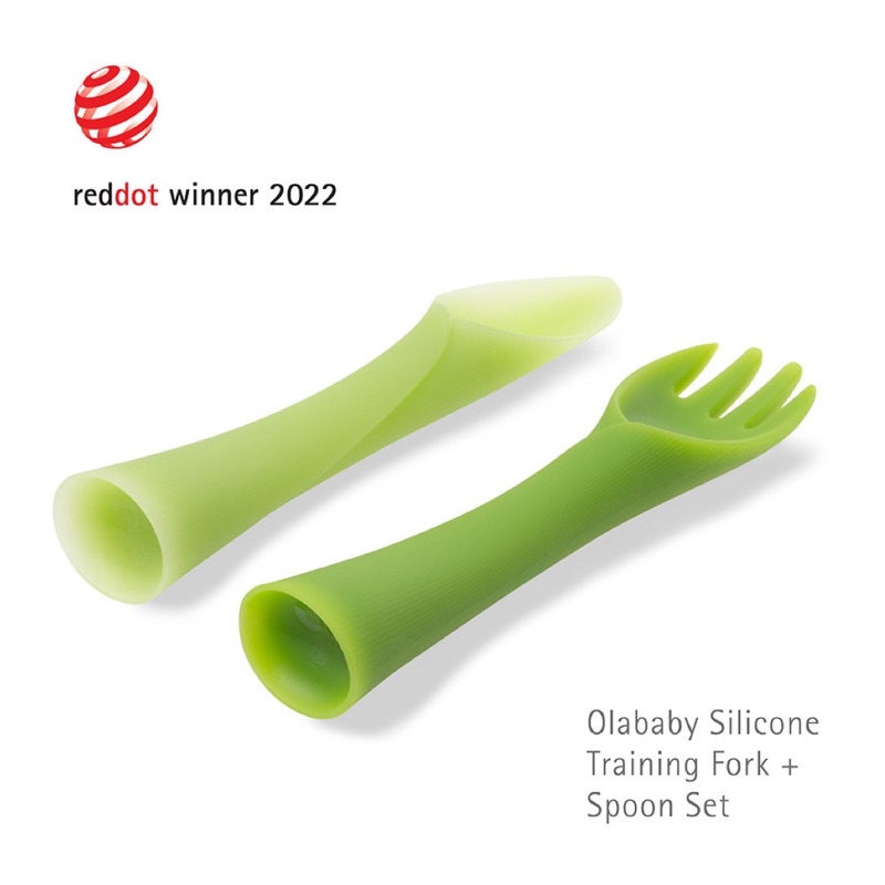 เซตส้อมและช้อนหัดทานซิลิโคน BLW