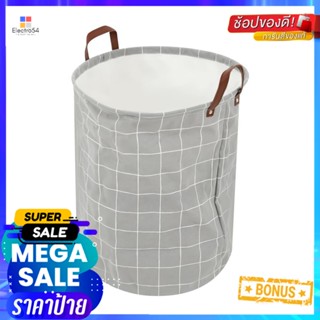 ถังผ้ากลม PLIM SIMPLE LINE สีเทาROUND LAUNDRY HAMPER PLIM SIMPLE LINE GREY