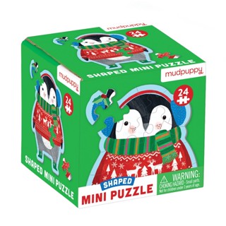 Mini puzzle จิ๊กซอว์จำนวน24 ชิ้น  เหมาะสำหรับพกพา ลาย Penguin