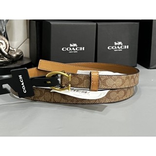 เข็มขัดผู้หญิง  size s หายากมากกก
SIGNATURE BUCKLE BELT, 18MM 
(COACH 89402)