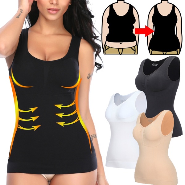 Cami Shaper by Genie Bra Instant Slim 3 in 1 เสื้อกล้าม เสื้อผ้าผู้หญิง (S-3XL)