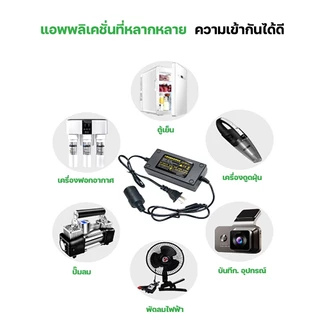 แปลงไฟบ้าน 220V เป็นไฟรถยนย์ 12V DC 220V to 12V 5A Home Power Adapter Car Adapter