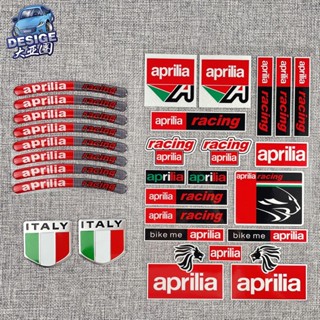 Aprilia Reflective Stickers Pagani 150 GPR250R APR250R RS660 SRGT200 TUONO660 V4 RSV4 SR MAX300 SHIVER750 DORSODURO750 Motorcycle Wheel Stickers Helmet Stickers Fuel Tank Stickers