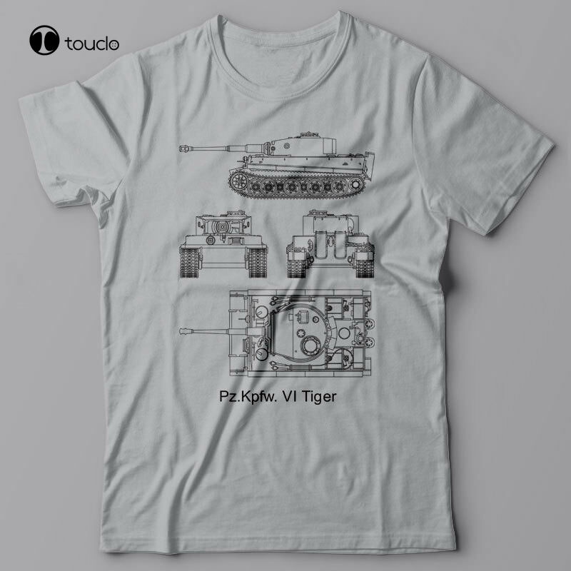 เสื้อยืด Battle Tank Kpfw Tiger, Germany Wwii Ww2 Tanks Shirt Tops Tee