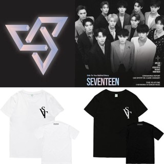 คอลูกเรือเสื้อยืดคอกลม❄◊Kpop SEVENTEEN 2020 JAPAN DOME TOUR Concert T-shirt Unisex Cal Crew Neck Tee Topsผ้าฝ้ายแท้76uyn