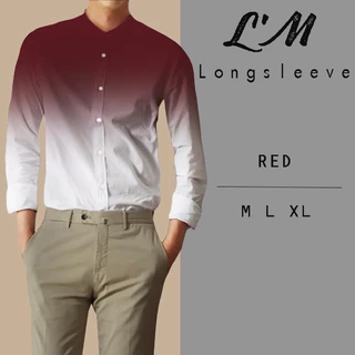 [เหลือ157฿ใส่โค้ดส่วนลด LMOF5PER ] 7สี!!! เกาหลีฝุดๆ เสื้อเชิ้ตผู้ชาย คอจีนแขนยาว ไล่สี L'M men's style