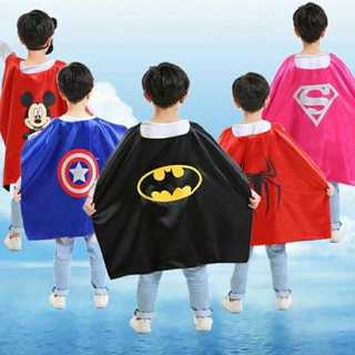 Spider สไตล์ Superhero Cape + ชุดหน้ากาก Red & Blue Hero คอสเพลย์เสื้อคลุมผู้ใหญ่เด็กการ์ตูนเครื่องแต่งกายสําหรับปาร์ตี้ฮาโลวีน