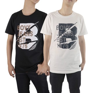 ฺBOVY T-SHIRT X เสื้อยืดพิมพ์กราฟฟิค  ผ้าคอตตอล 100% แขนสั้น เนื้อผ้าพรีเมียม  BC8131