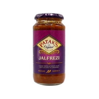 Pataks Jalfrezi Cooking Sauce450g พาธาก ซอสเผ็ดปานกลาง ซอสอินเดีย ซอสปรุงรส ซอส ซอสปรุงอาหาร