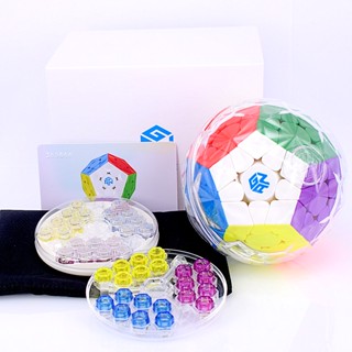 GAN Megaminx 3X3 Magic Speed Cube รูบิค ไร้สติกเกอร์ ของเล่นมืออาชีพ Cubo Magico Puzzle ลูกบาศก์สิบสองด้าน