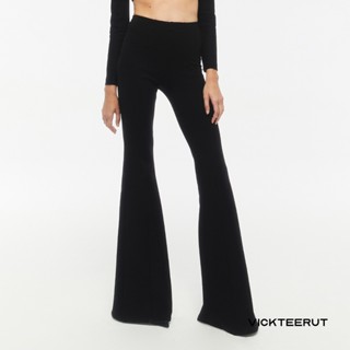 VICKTEERUT High Waist Flare Trousers กางเกงขาม้าเอวสูง