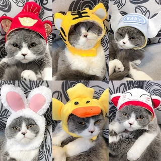 PEKO PET&CAT หมวกสัตว์เลี้ยง แฟชั่น ลายน่ารัก หมวกแมวและสุนัข คอสตูมสุดน่ารัก