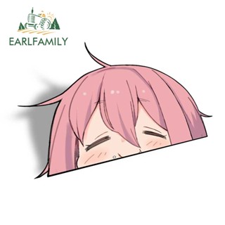 Earlfamily สติกเกอร์ไวนิล Pvc ลาย YuruCamp Peek ขนาด 13 ซม. x 9.2 ซม. สําหรับติดตกแต่งรถยนต์ รถจักรยานยนต์ รถเซิร์ฟบอร์ด