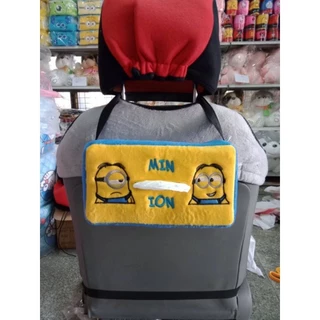 ที่ใส่ทิชชู่แบบแขวน ที่ใส่กระดาษทิชชู่ ที่ใส่ทิชชู่ในรถ ผ้านิ่ม ลายการ์ตูน