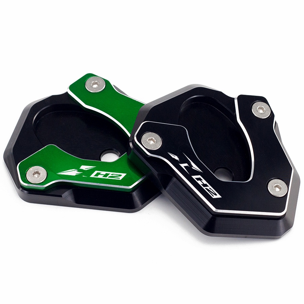 For KAWASAKI Z H2 ZH2 Zh2 2019 2020 -2022 Motorcycle CNC Kickstand Side Stand Enlarge Extension Pad 