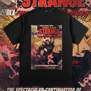 [S-5XL] เสื้อยืด โอเวอร์ไซซ์ DR STRANGE THE SPECTACULAR CONTINUATION OF WANDA VISION WASHING VINTAGE TEE