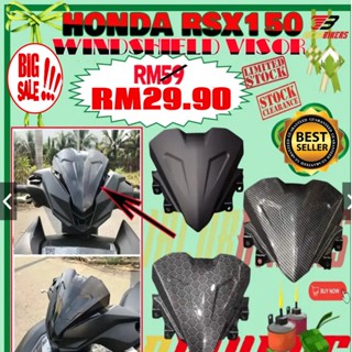 ที่บังแดดรถยนต์ คาร์บอน สีดํา สําหรับ HONDA RSX150 RSX WINNER X