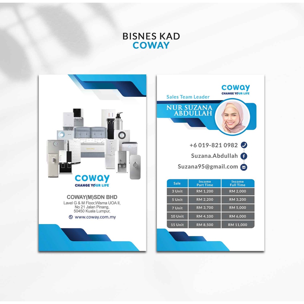 Bisnes Kad Coway Business Card Coway Kad Nama coway Name Card Coway