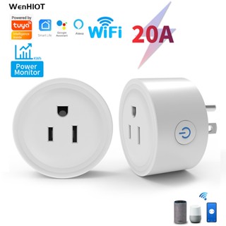 Tuya ปลั๊ก wifi ปลั๊กไฟ wifi smart socket 20A ปลั๊ก US รองรับแอพ Smart Life รองรับ Alexa google ควบคุมด้วยเสียงในบ้าน