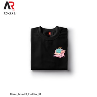 เสื้อคู่วินเทจ - AR Tees Axie Infinity กล่องสีชมพูเสื้อเชิ้ตที่กําหนดเอง Unisex เสื้อยืดสําหรับผู้ห