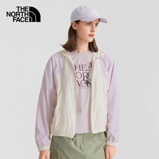 THE NORTH FACE W 78 UPF WIND JACKET - AP - GARDENIAWHITE/LAVENDERFOG เสื้อกันลม เสื้อแจ็คเก็ต เสื้อผ้าผู้หญิง