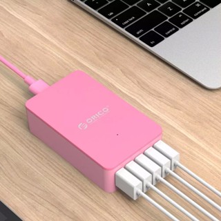 ORICO(CSE-5U-US Plug-PK) 5 Port Charging Station USB Desktop Charger 5V2.4A 40W Travel Charger