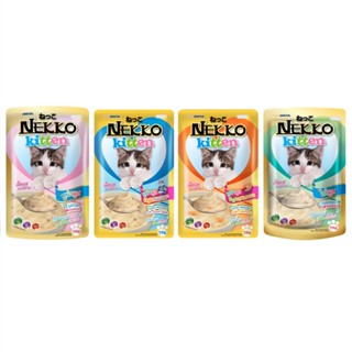 อาหารลูกแมว Nekko Kittens Pouch 12x70 G เน็กโกะ เพาซ์ สำหรับลูกแมว 1 เดือนขึ้นไป