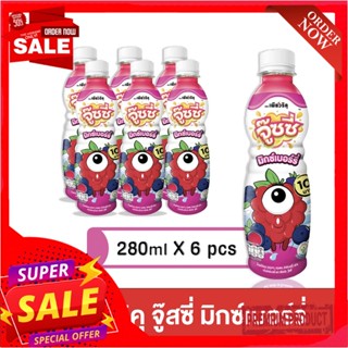 เพียวริคุ จู๊ซซี่ มิกซ์เบอร์รี่ 280มล.X6PURIKU JUICEE MIXED BERRY 280ML X6