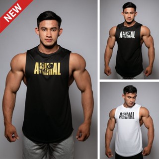 ANIMAL เสื้อแขนกุดเว้าแขนกว้าง Drop Arm Sleeveless Muscle Shirt