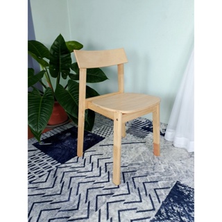 เก้าอี้/Dining/Chair/ Evergreen-Furniture  C800-F เก้าอี้ไม้สไตล์เรียบหรูทำจากไม้ยางพารา ( 4 ตัว / กล่อง ) มี2สีให้เลือก