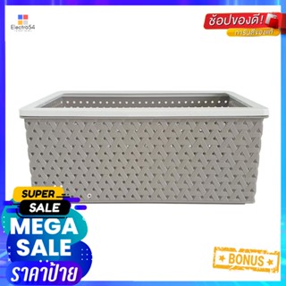 ตะกร้าผ้าเหลี่ยม PLIM STACK ไซซ์ S สีเทาRECTANGULAR BASKET PLIM STACK S GREY