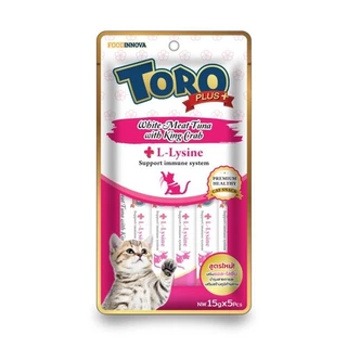 แมวเลีย โทโรโทโร่ พลัส toro toro plus 15 กรัม (แพ็ค5 ซอง)
